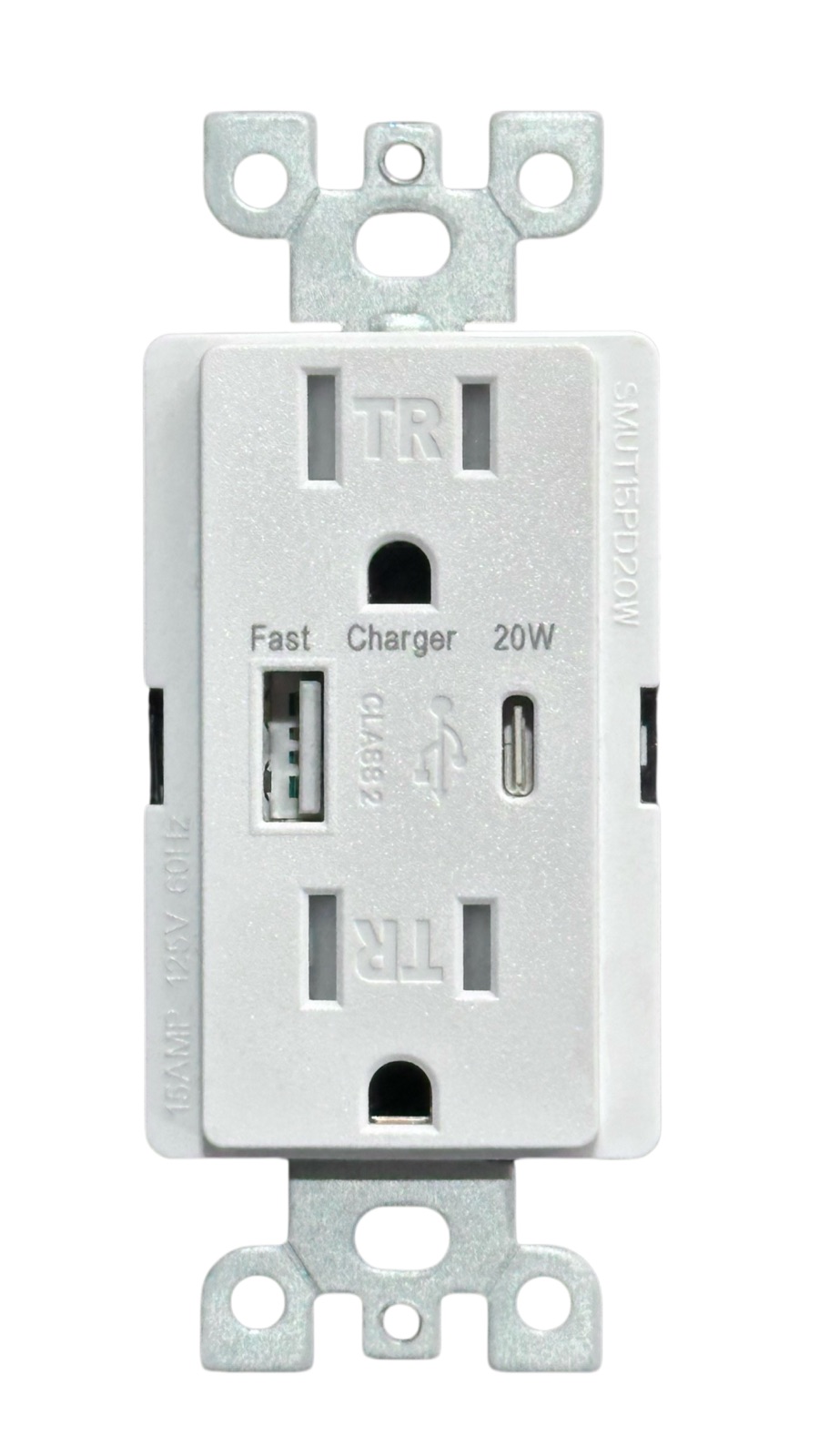 20A Slim USB Outlet, model SMUT20