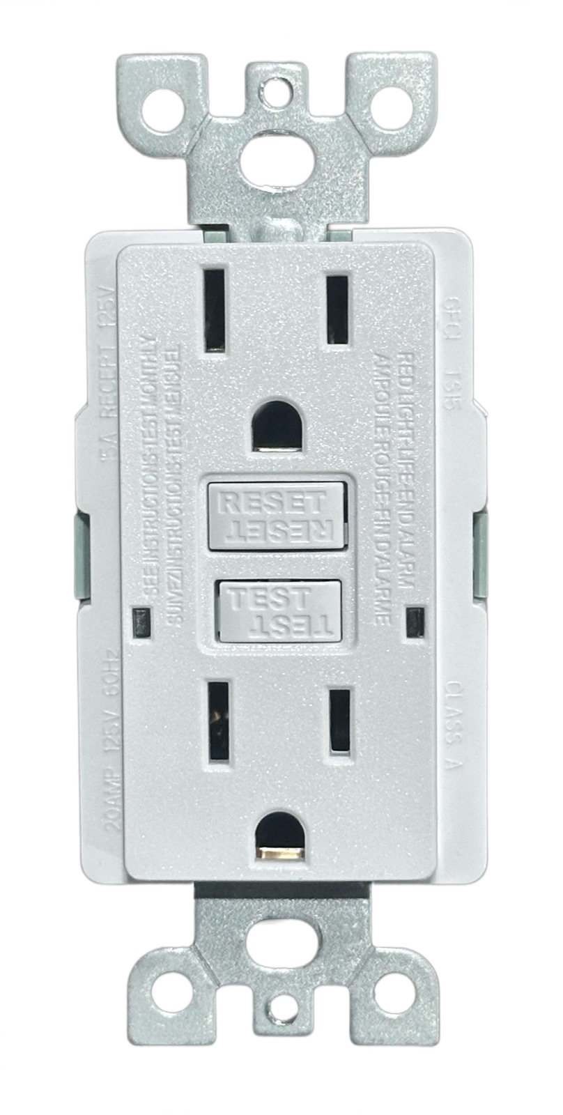 20A Dual-LED Regular GFCI, model TS20